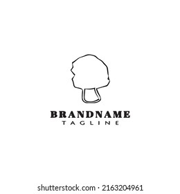 mushroom logo icon design template modern vector illustration