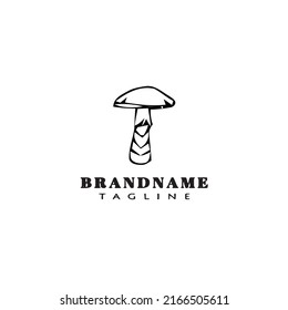Design-Vorlage für das Logo des Pilzes Moderne Vektorgrafik
