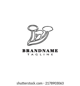 plantilla de diseño de iconos de logotipo de hongos ilustración vectorial moderna