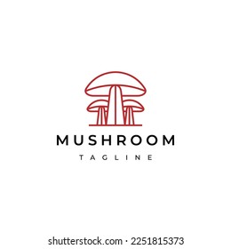 Mushroom logo icon design template