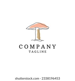 Mushroom logo icon design template vector