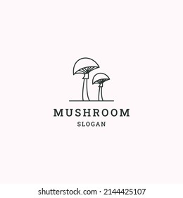 Logo-Symbol für Pilzraum-Design-Vorlage 