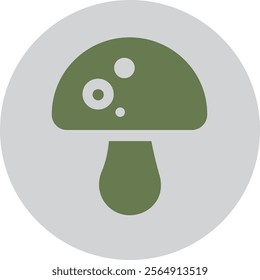 mushroom logo icon, simple mushroom image