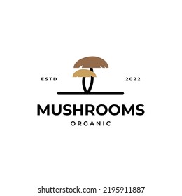 mushroom logo icon symbol illustration design template