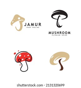 Mushroom logo icon vector design template