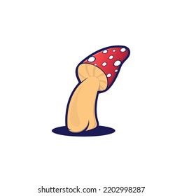 mushroom logo icon vector food