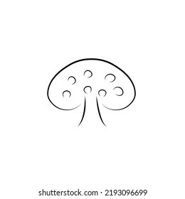 mushroom logo icon vector template