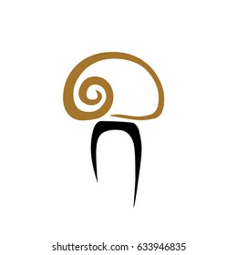 mushroom logo, N