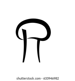 mushroom logo, N