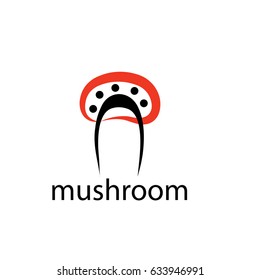 mushroom logo, N