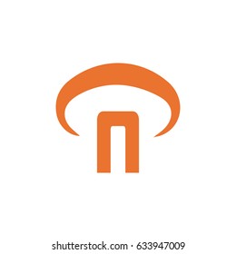 mushroom logo, N