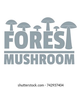 Mushroom logo. Simple illustration of mushroom vector logo for web