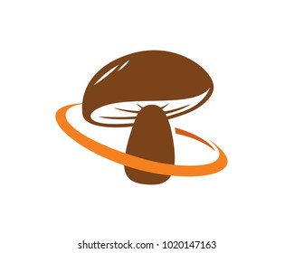 Mushroom Logo Template Design Vector, Emblem, Design Concept, Creative Symbol, Icon