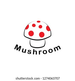 mushroom logo vector