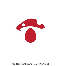 mushroom logo vector design illustration
