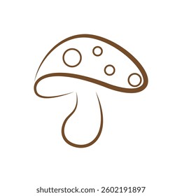 mushroom logo vector design illustration
