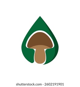 mushroom logo vector design illustration

