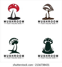 Mushroom Logo vector Design Template