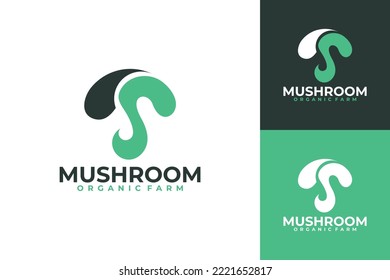plantilla de diseño de vector de logotipo de hongos