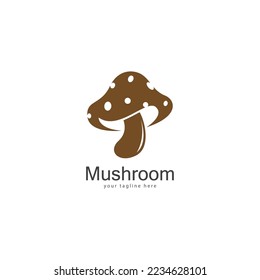 mushroom logo vector design template