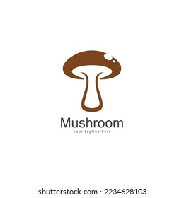 mushroom logo vector design template