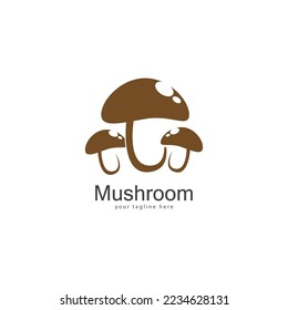 mushroom logo vector design template