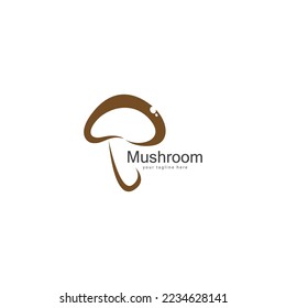 mushroom logo vector design template