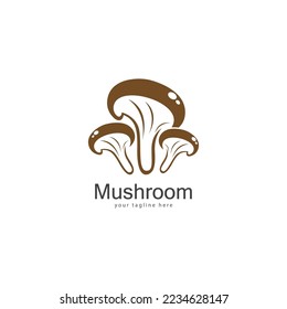 mushroom logo vector design template