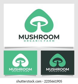 plantilla de diseño de vector de logotipo de hongos