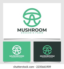 plantilla de diseño de vector de logotipo de hongos