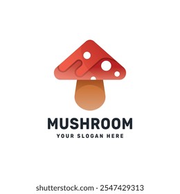 mushroom logo vector design template