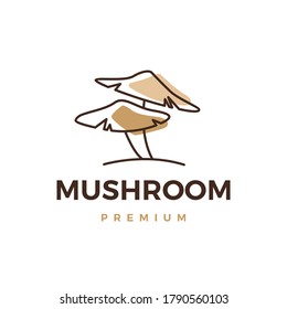 mushroom logo vector icon illustration