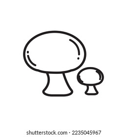 Logo des Pilzes, Vektorgrafik-Design-Vorlage