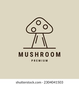 mushroom logo vector illustration design, champignon mushroom logo design .