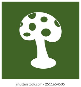 mushroom logo vector illustration design template
