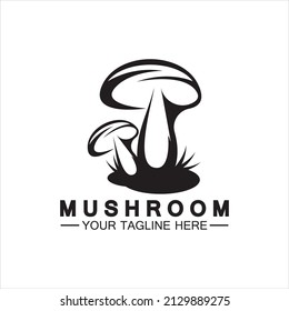 Mushroom Logo Vector Simple Modern Design Template