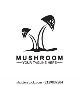 Mushroom Logo Vector Simple Modern Design Template