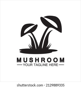 Mushroom Logo Vector Simple Modern Design Template