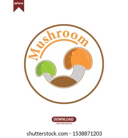 Mushroom logo vector template design