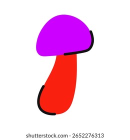 Mushroom. Magical fantastic colorful mushroom