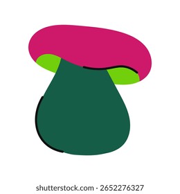 Mushroom. Magical fantastic colorful mushroom
