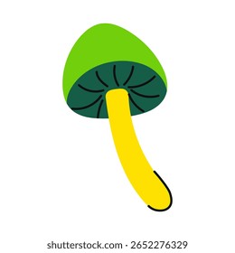 Mushroom. Magical fantastic colorful mushroom