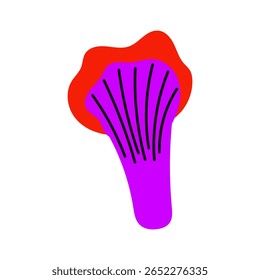 Mushroom. Magical fantastic colorful mushroom
