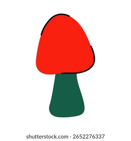 Mushroom. Magical fantastic colorful mushroom