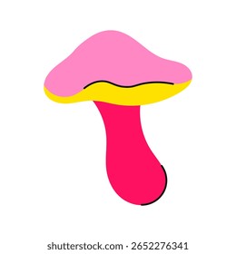 Mushroom. Magical fantastic colorful mushroom