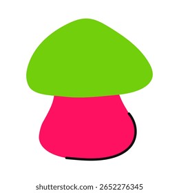 Mushroom. Magical fantastic colorful mushroom