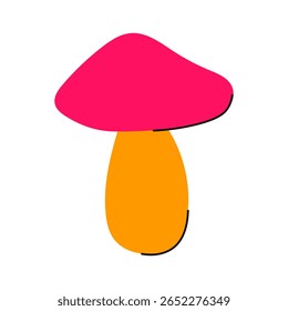 Mushroom. Magical fantastic colorful mushroom
