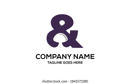 Mushroom En Espacio Negativo Letra Y Plantilla De Diseño De Logotipo Vector