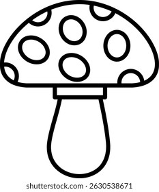 Cogumelo novo criativo ícone design vetor