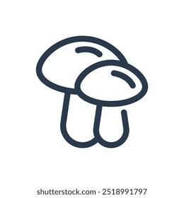 Mushroom on Autumn Season Icon